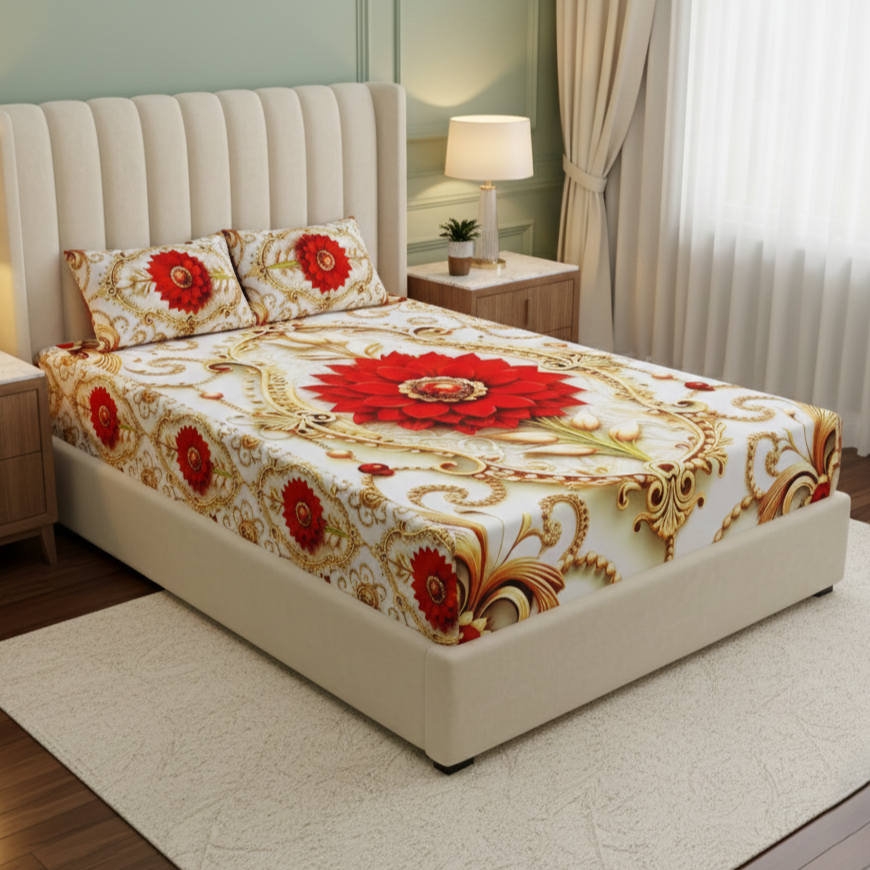 3D Waterproof Bedsheet